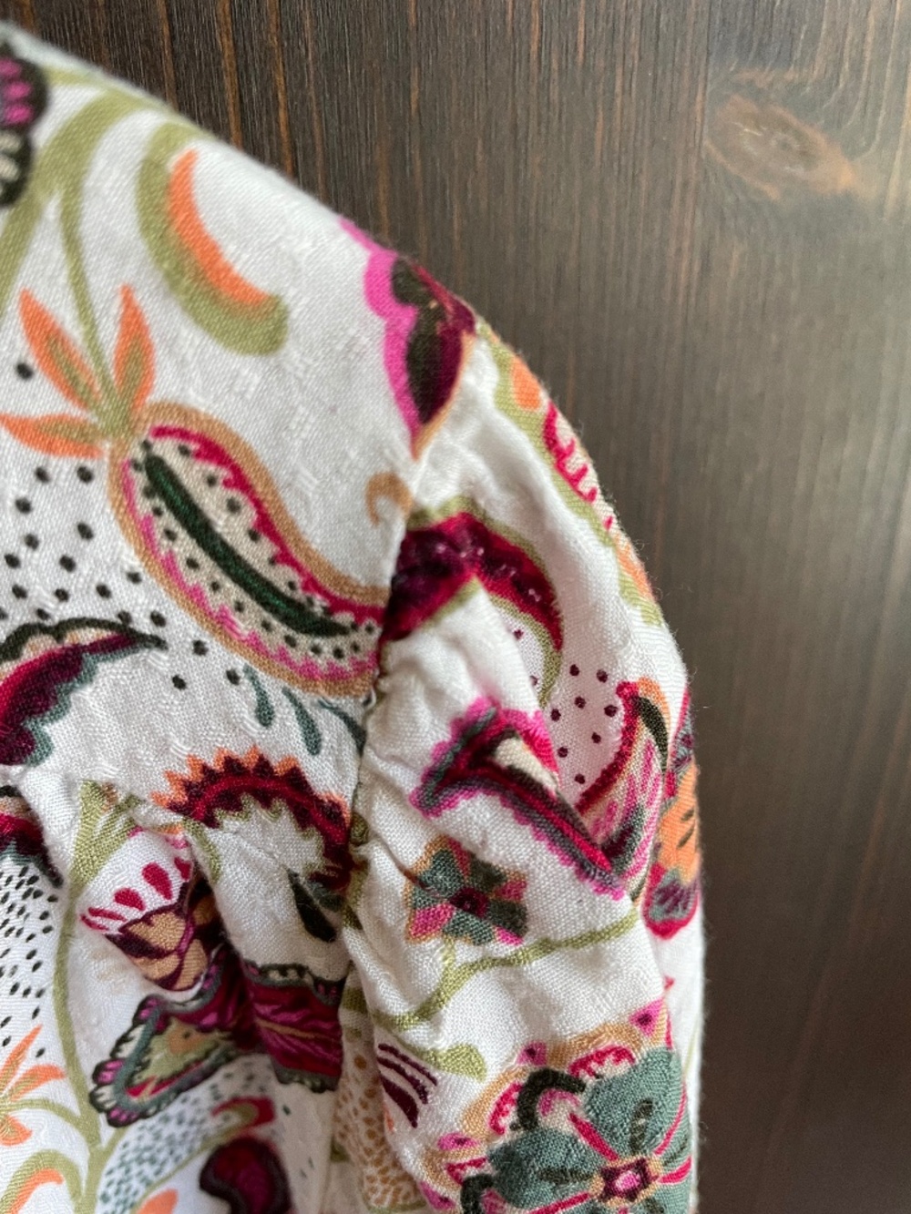 Soft, Flowing LOFT Floral Pattern Long Sleeve Blouse - Women's Large - Picture 6 of 10